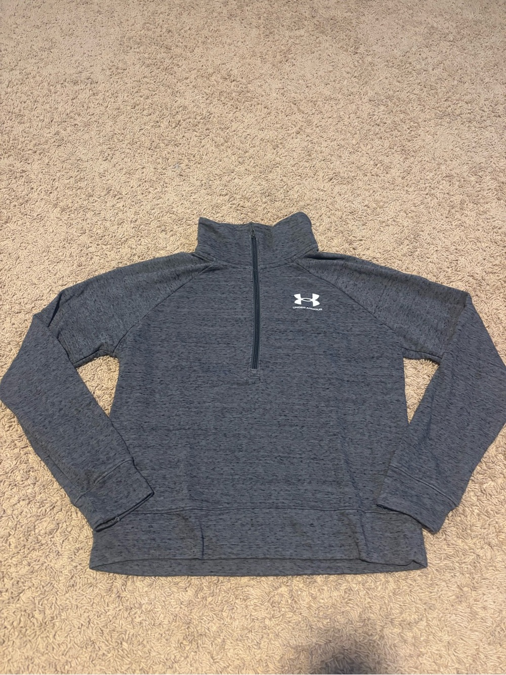 Under Armour Charcoal Grey Quarter Zip Pullover